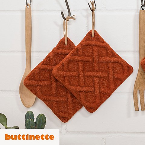 Strickanleitung – Topflappen aus Woll Butt Filzwolle Strickanleitung – Topflappen aus Woll Butt Filzwolle von buttinette