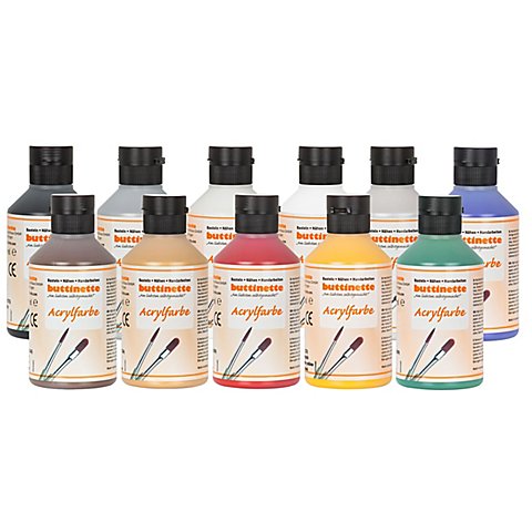 buttinette Acrylfarbe in verschiedenen Farbtönen, 250 ml buttinette Acrylfarbe in verschiedenen Farbtönen, 250 ml von buttinette