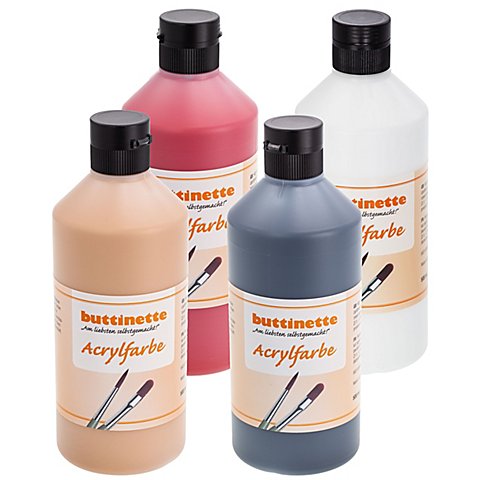 buttinette Acrylfarbe in verschiedenen Farbtönen, 500 ml buttinette Acrylfarbe in verschiedenen Farbtönen, 500 ml von buttinette
