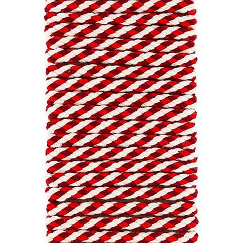 buttinette Kordel für Bekleidung, rot color, Ø 8 mm, Länge: 5 m von buttinette