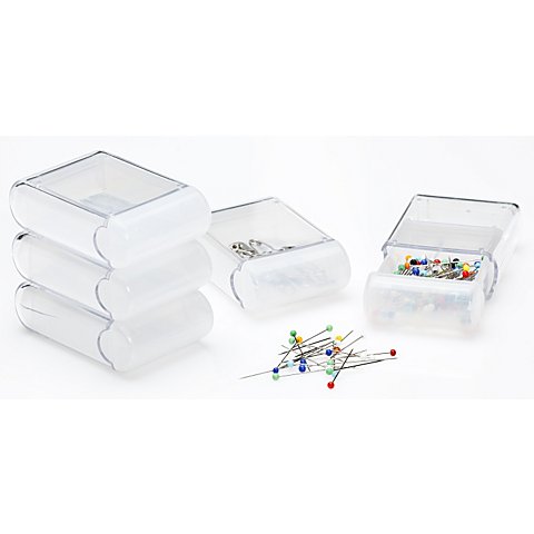 buttinette Aufbewahrungsboxen, Größe: 4,5 x 7,5 x 2,5 cm, Inhalt: 5 Stück buttinette Aufbewahrungsboxen, Größe: 4,5 x 7,5 x 2,5 cm, Inhalt: 5 Stück von buttinette