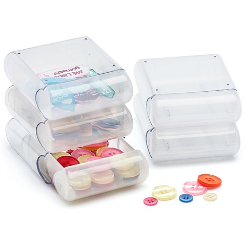 buttinette Aufbewahrungsboxen, Größe: 9 x 7,5 x 3 cm, Inhalt: 5 Stück buttinette Aufbewahrungsboxen, Größe: 9 x 7,5 x 3 cm, Inhalt: 5 Stück von buttinette