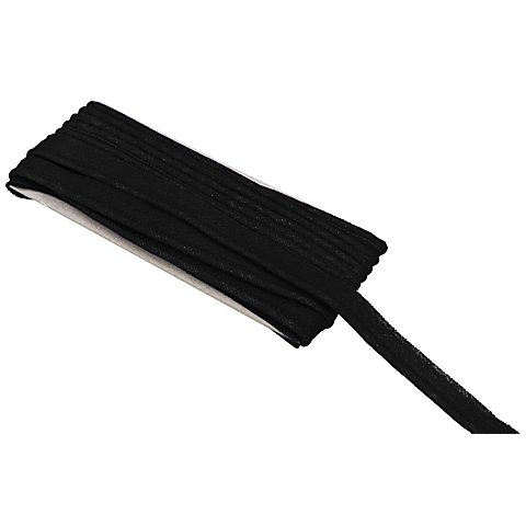 buttinette Baumwoll-Paspelband, schwarz, 2,7 mm Ø, 5 m von buttinette