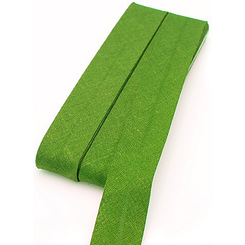 buttinette Baumwoll-Schrägband, apfelgrün, Breite: 2 cm, Länge: 5 m von buttinette