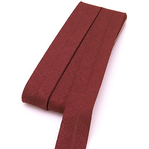 buttinette Baumwoll-Schrägband, bordeaux, Breite: 2 cm, Länge: 5 m von buttinette
