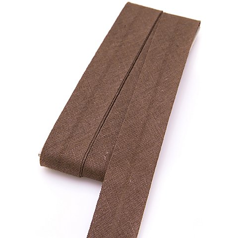 buttinette Baumwoll-Schrägband, braun, Breite: 2 cm, Länge: 5 m von buttinette