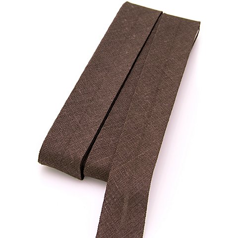 buttinette Baumwoll-Schrägband, dunkelbraun, Breite: 2 cm, Länge: 5 m von buttinette