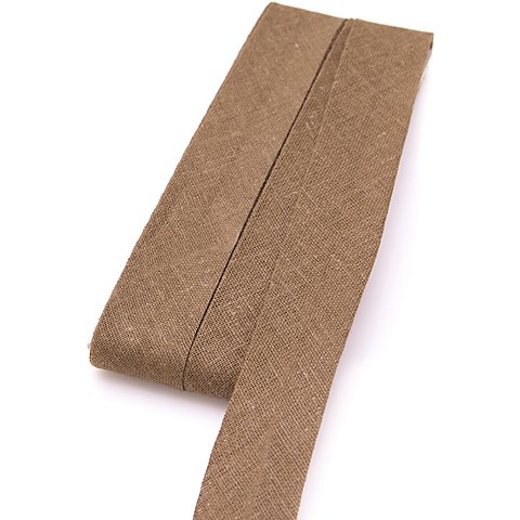 buttinette Baumwoll-Schrägband, hellbraun, Breite: 2 cm, Länge: 5 m von buttinette