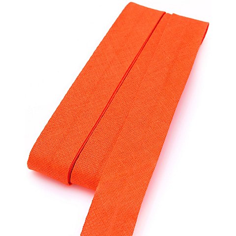 buttinette Baumwoll-Schrägband, orange, Breite: 2 cm, Länge: 5 m von buttinette