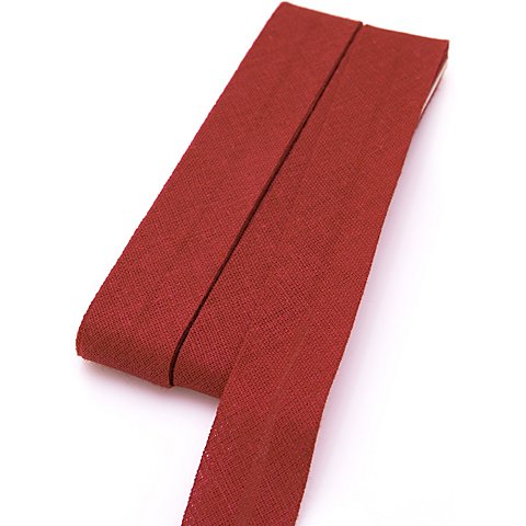 buttinette Baumwoll-Schrägband, weinrot, Breite: 2 cm, Länge: 5 m von buttinette