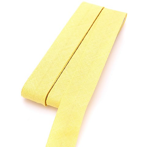 buttinette Baumwoll-Schrägband, zitrone, Breite: 2 cm, Länge: 5 m buttinette Baumwoll-Schrägband, zitrone, Breite: 2 cm, Länge: 5 m von buttinette