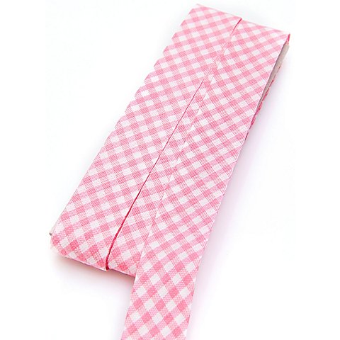 buttinette Baumwoll-Schrägband "Vichykaro", rosa-weiß, Breite: 2 cm, 5 m buttinette Baumwoll-Schrägband "Vichykaro", rosa-weiß, Breite: 2 cm, 5 m von buttinette