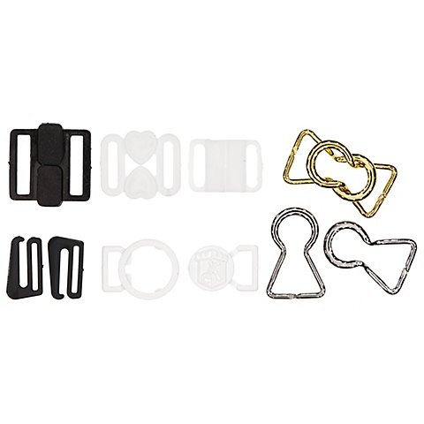 buttinette Bikiniverschlüsse, Größe: 15 x 25 mm, Inhalt: 7 Stück buttinette Bikiniverschlüsse, Größe: 15 x 25 mm, Inhalt: 7 Stück von buttinette