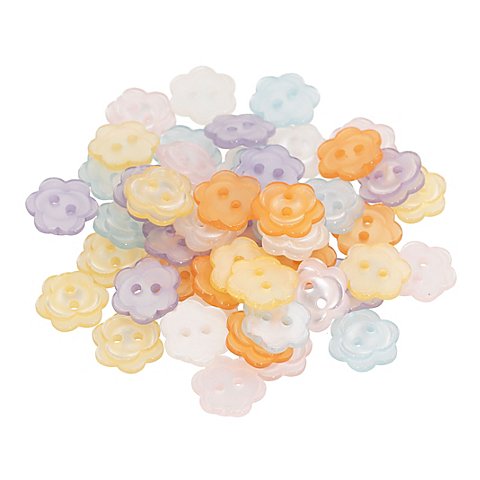 buttinette Blumenknöpfe, 11,5 mm Ø, 60 Stück buttinette Blumenknöpfe, 11,5 mm Ø, 60 Stück von buttinette