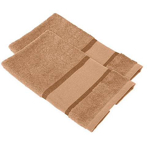 buttinette Gästetücher 2er-Pack, hellbraun von buttinette