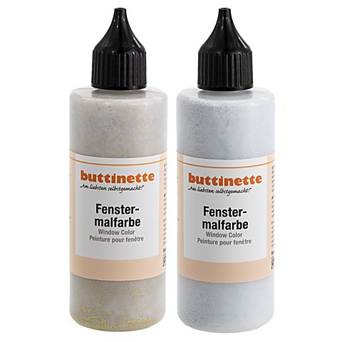 buttinette Glitter-Fensterfarbe in verschiedenen Farbtönen, 85 ml buttinette Glitter-Fensterfarbe in verschiedenen Farbtönen, 85 ml von buttinette