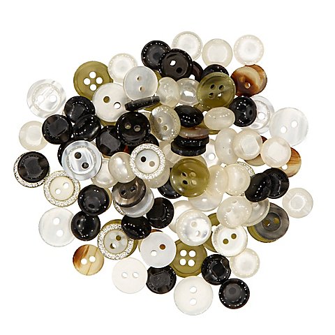 buttinette Hemd- und Blusenknöpfe, Größe: 8–12 mm Ø, Inhalt: 100 Stück buttinette Hemd- und Blusenknöpfe, Größe: 8–12 mm Ø, Inhalt: 100 Stück von buttinette