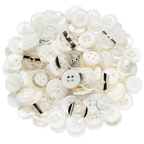 buttinette Hemd- und Blusenknöpfe, Größe: Inhalt: 10 - 12 mm Ø, 200 Stück buttinette Hemd- und Blusenknöpfe, Größe: Inhalt: 10 - 12 mm Ø, 200 Stück von buttinette