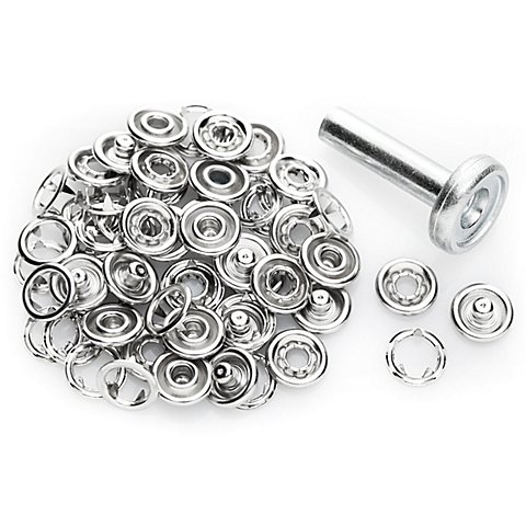 buttinette Jersey-Druckknöpfe, Größe: 9 mm Ø, Inhalt: 15 Stück buttinette Jersey-Druckknöpfe, Größe: 9 mm Ø, Inhalt: 15 Stück von buttinette