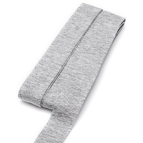 buttinette Jersey-Einfassband, hellgrau, Breite: 2 cm, Länge: 3 m von buttinette