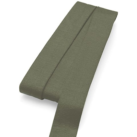 buttinette Jersey Einfassband, khaki, Breite: 2 cm, Länge: 3 m von buttinette
