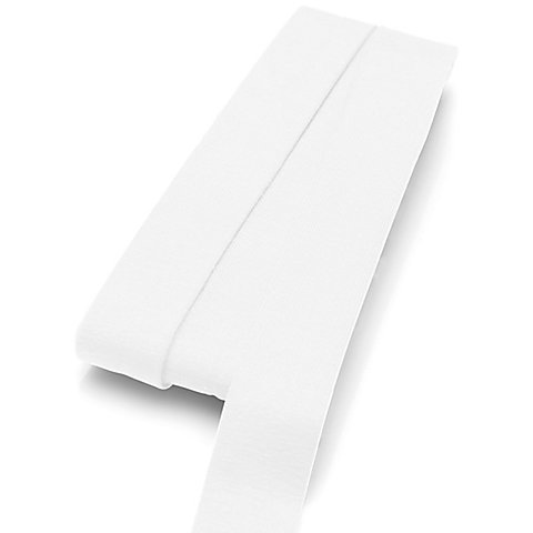 buttinette Jersey-Einfassband, weiß, Breite: 2 cm, Länge: 3 m von buttinette