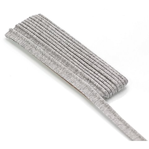 buttinette Jersey-Paspelband, hellgrau, 3 mm Ø, 3 m von buttinette