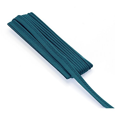 buttinette Jersey-Paspelband, petrolblau, 3 mm Ø, 3 m von buttinette