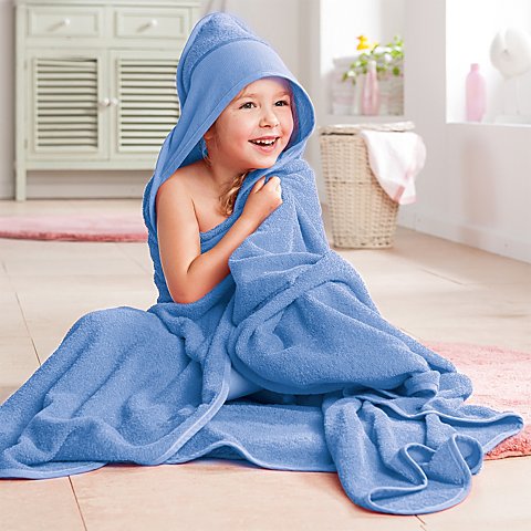 buttinette Kapuzenbadetuch, blau, 140 x 140 cm buttinette Kapuzenbadetuch, blau, 140 x 140 cm von buttinette