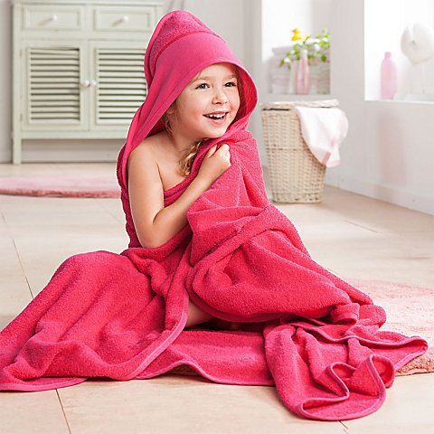 buttinette Kapuzenbadetuch, pink, 140 x 140 cm buttinette Kapuzenbadetuch, pink, 140 x 140 cm von buttinette
