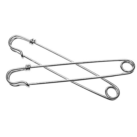 buttinette Kiltnadeln, silber, Größe: 17 x 90 mm, Inhalt: 2 Stück buttinette Kiltnadeln, silber, Größe: 17 x 90 mm, Inhalt: 2 Stück von buttinette