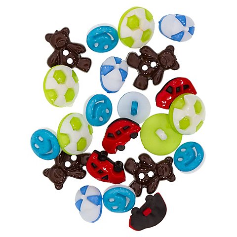 buttinette Kinderknöpfe, Größe: 13–25 mm, Inhalt: 30 Stück buttinette Kinderknöpfe, Größe: 13–25 mm, Inhalt: 30 Stück von buttinette