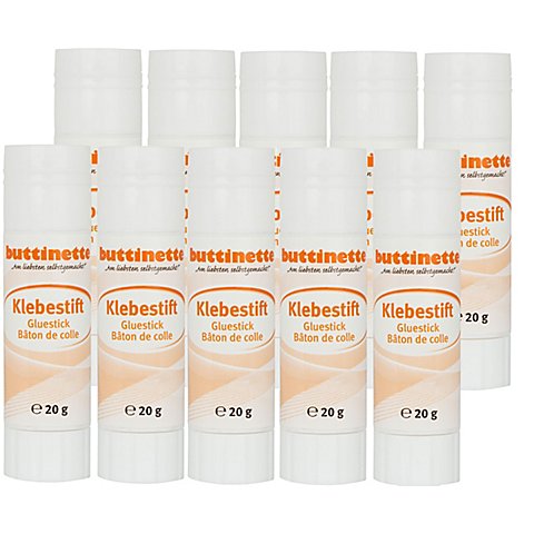 buttinette Klebestift, 20 g, 10 Stück buttinette Klebestift, 20 g, 10 Stück von buttinette