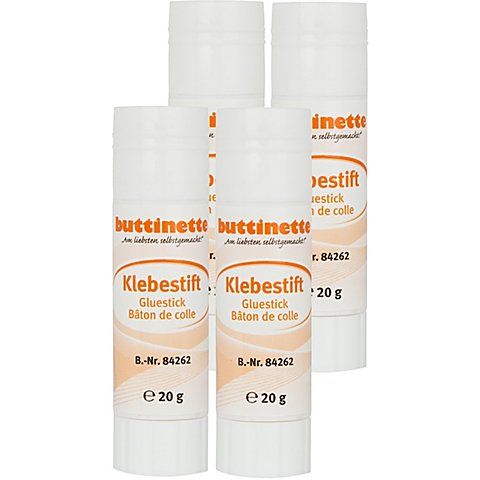 buttinette Klebestift, 20 g, 4 Stück buttinette Klebestift, 20 g, 4 Stück von buttinette