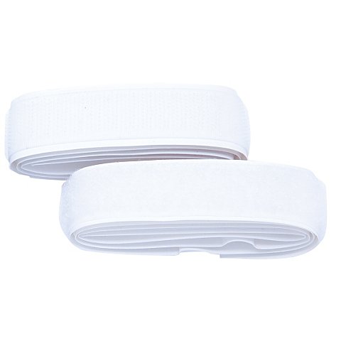 buttinette Klettverschlussband, selbstklebend, weiß, Breite: 2 cm, Inhalt: je 1 m von buttinette