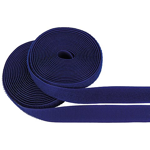 buttinette Klettverschlussband, zum Annähen, blau, Breite: 2 cm, Inhalt: je 3 m von buttinette