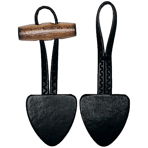 buttinette Knebelknopf-Verschlüsse "schwarz", 3,5 x 17,5 cm, im 2er-Set von buttinette