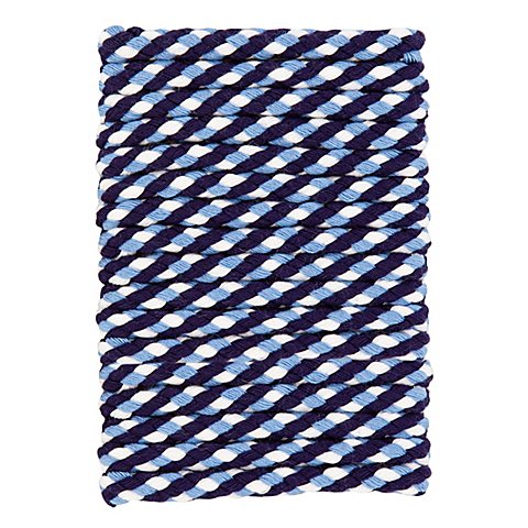 buttinette Kordel für Bekleidung, blau color, Ø 8 mm, Länge: 5 m von buttinette