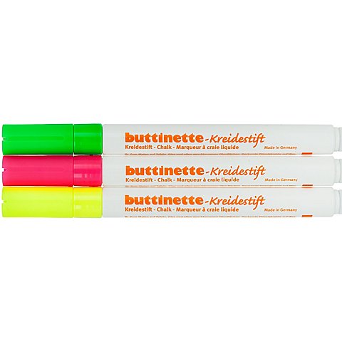 buttinette Kreidestifte-Set, neon von buttinette