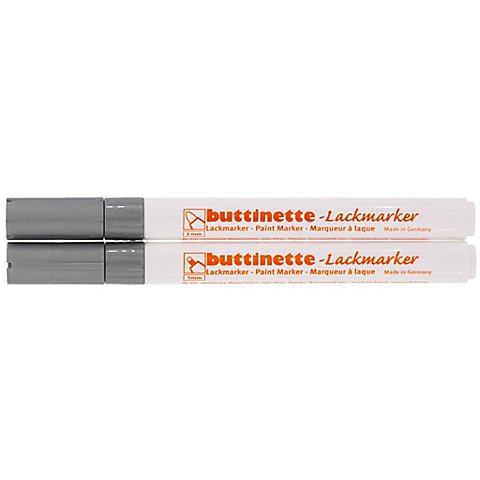 buttinette Lackmarker, silber, 2 Stifte buttinette Lackmarker, silber, 2 Stifte von buttinette