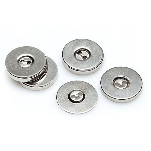 buttinette Magnet-Verschlüsse, zum Annähen, Größe: 19 mm Ø, Inhalt: 4 Stück buttinette Magnet-Verschlüsse, zum Annähen, Größe: 19 mm Ø, Inhalt: 4 Stück von buttinette