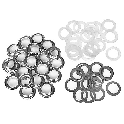 buttinette Nähfrei-Ösen mit Scheiben, Größe: 14 mm Ø, Inhalt: 25 Stück buttinette Nähfrei-Ösen mit Scheiben, Größe: 14 mm Ø, Inhalt: 25 Stück von buttinette