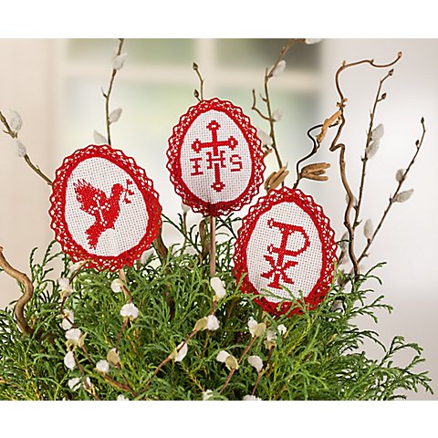 buttinette Palmstrauß-Stecker "Ostern", 3er-Set buttinette Palmstrauß-Stecker "Ostern", 3er-Set von buttinette