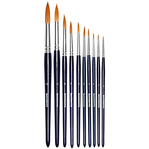 buttinette Pinsel aus Nylonhaar, rund, 10 Stück buttinette Pinsel aus Nylonhaar, rund, 10 Stück von buttinette