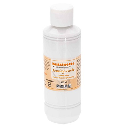 buttinette Pouring-Farbe, weiß, 250 ml buttinette Pouring-Farbe, weiß, 250 ml von buttinette
