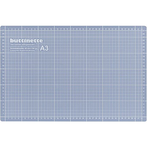 buttinette Profi-Schneidematte, 45 x 30 cm, blau/grau buttinette Profi-Schneidematte, 45 x 30 cm, blau/grau von buttinette