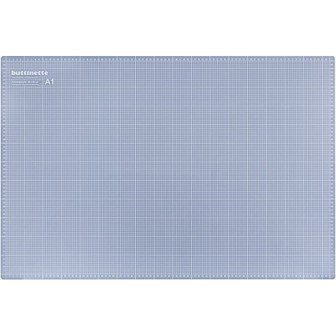 buttinette Profi-Schneidematte, 90 x 60 cm, blau/grau von buttinette