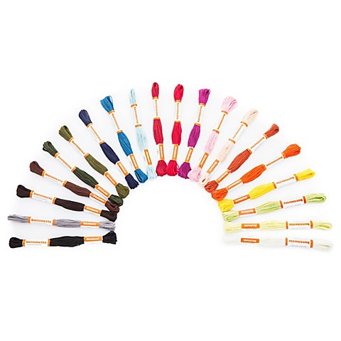 buttinette Qualitäts-Sticktwist "Grundfarben", Inhalt: 20 Strängchen à 8 m buttinette Qualitäts-Sticktwist "Grundfarben", Inhalt: 20 Strängchen à 8 m von buttinette
