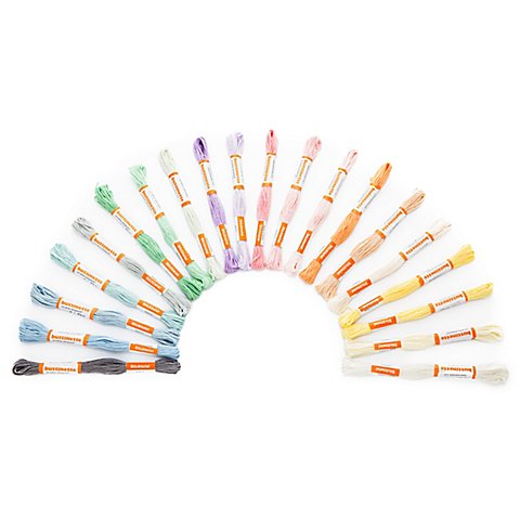 buttinette Qualitäts-Sticktwist "Pastell", Inhalt: 20 Strängchen à 8 m buttinette Qualitäts-Sticktwist "Pastell", Inhalt: 20 Strängchen à 8 m von buttinette
