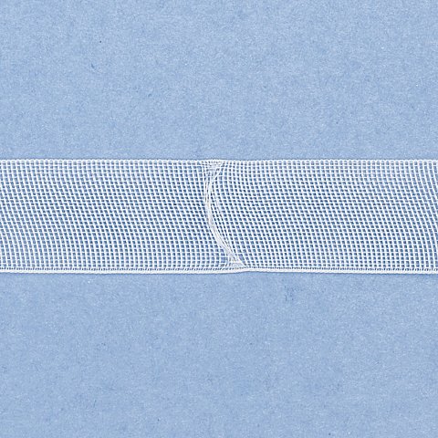 buttinette Raff- und Faltrolloband mit Querschlaufen, Breite: 1,8 cm, Länge: 10m-Rolle von buttinette